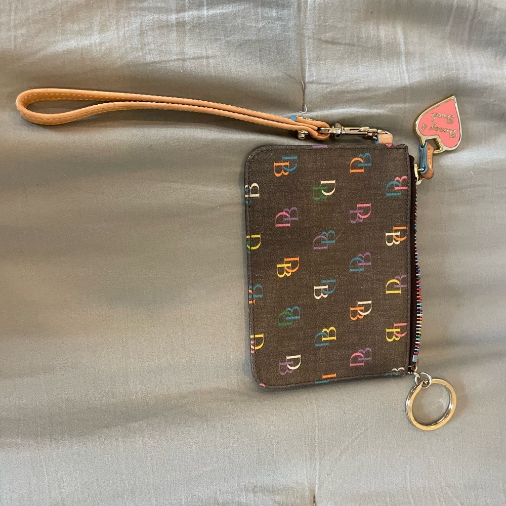 Dooney & Bourke Vintage Monogram Rainbow Wristlet